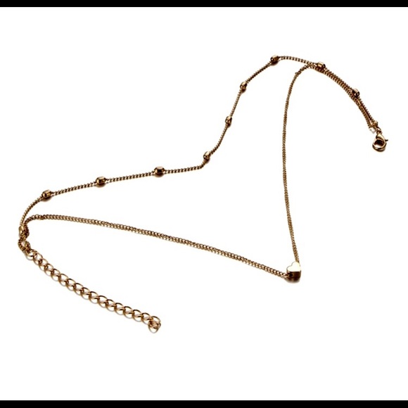 ⚠️1 Left💗Layered Gold Heart Chain Necklace Choker - Picture 7 of 7